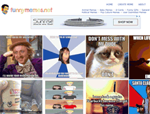 Tablet Screenshot of funnymemes.net